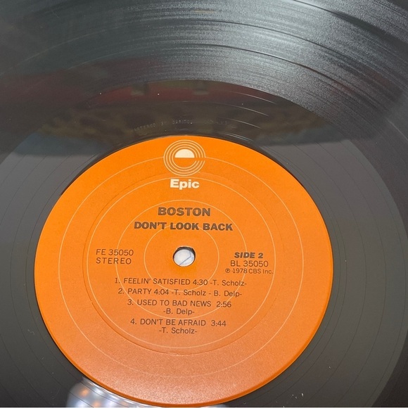 Boston Vinyl Don’t Look Back Record Excellent Condition Original Packaging - Picture 6 of 12